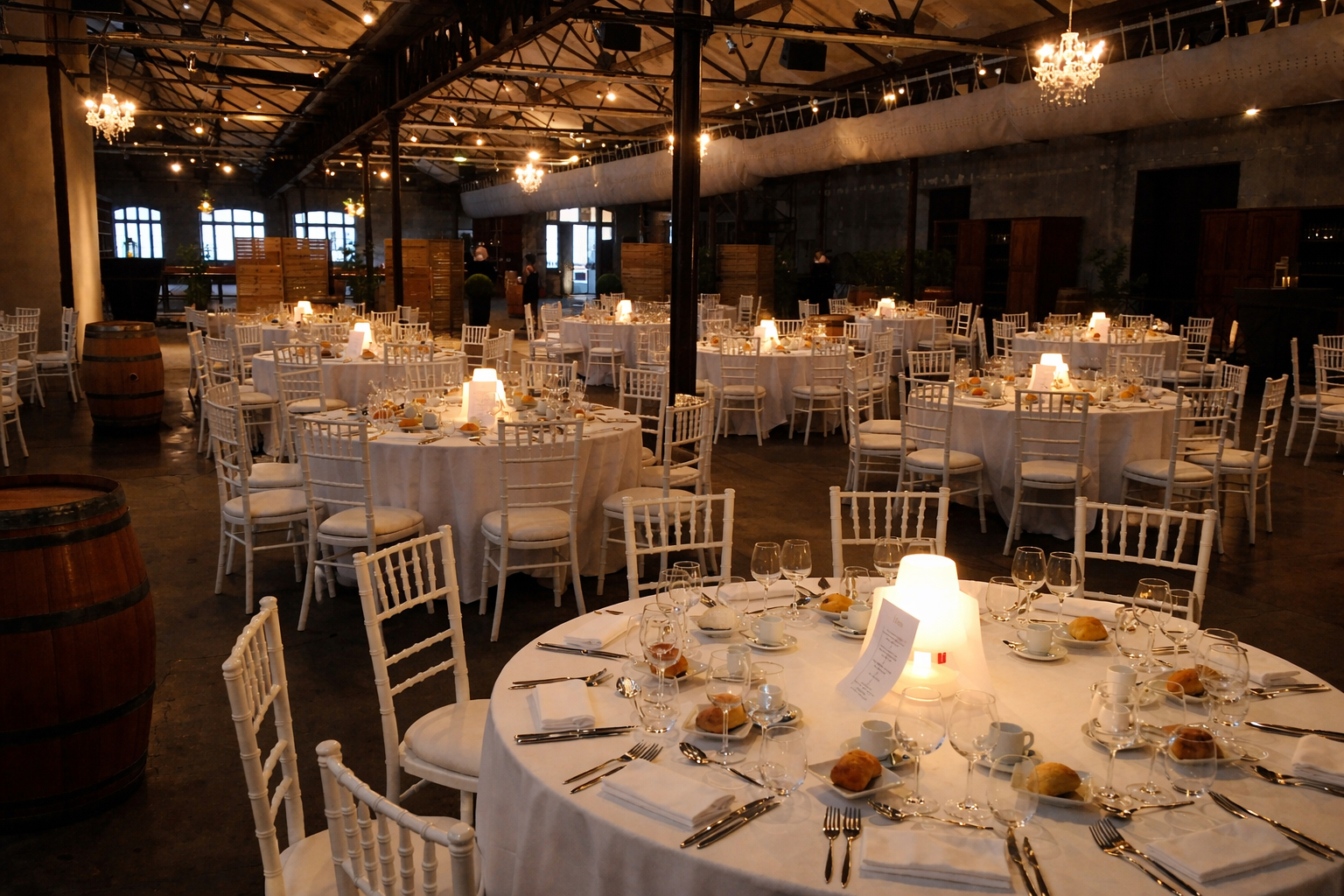 La Faïencerie de Bordeaux - dîner avec tables rondes